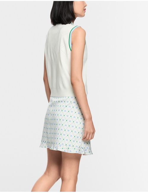 Gebreide top met ajourpatroon