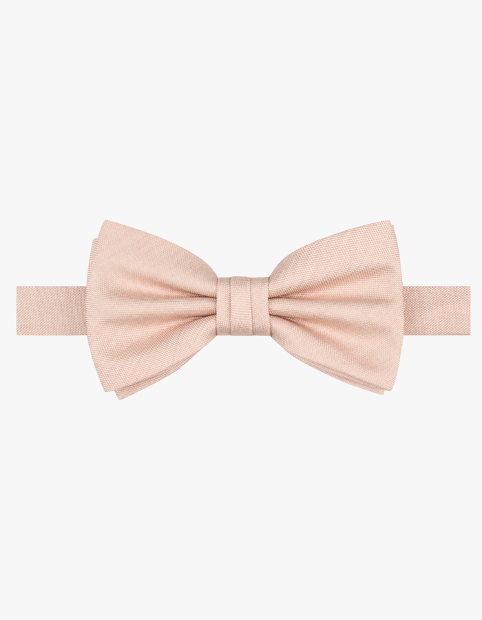 Zijden vlinderdas met fijne structuur in dark pink