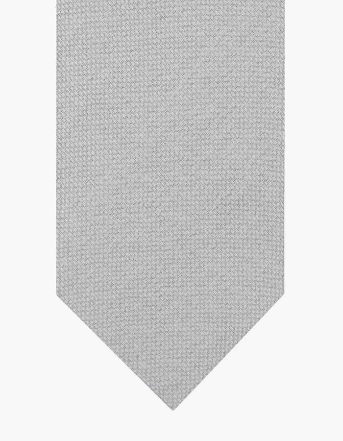 Zijden das met microstructuur in lichtgrijs