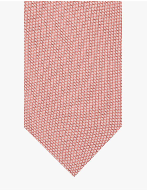 Zijden das met microdessin in dark pink