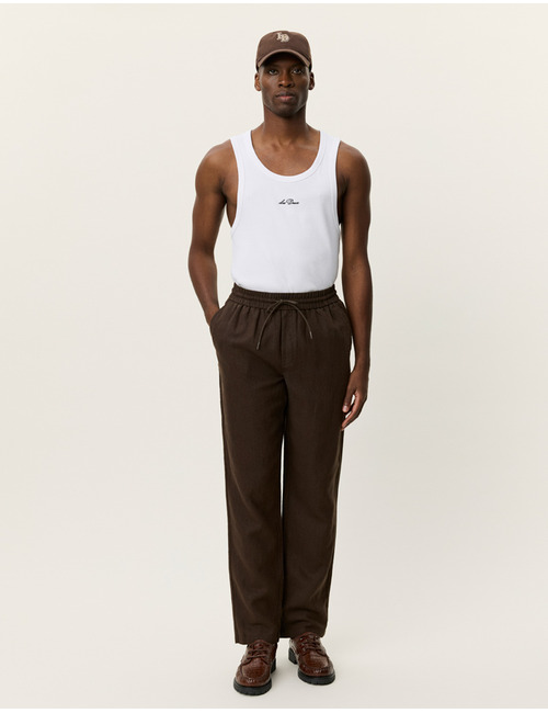 Linnen broek met loose fit in delicioso