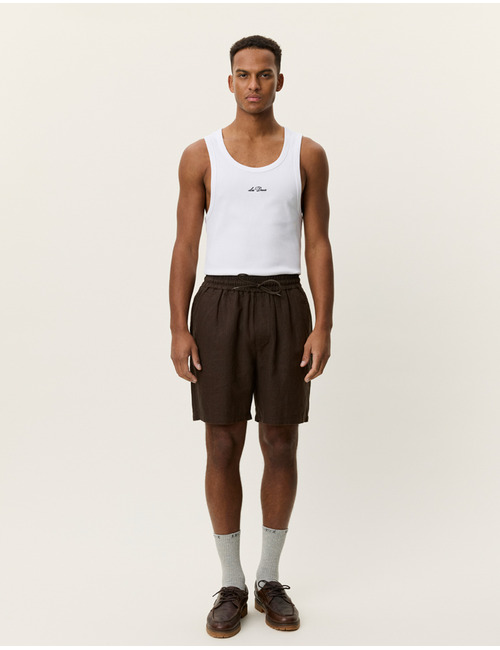 Linnen shorts met regular fit in delicioso