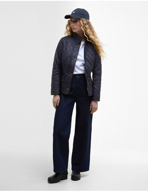 Gewatteerde jas in navy