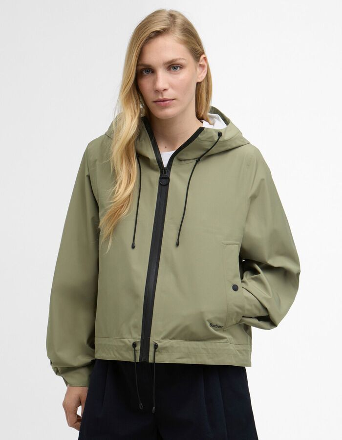 Barbour korte jas met capuchon