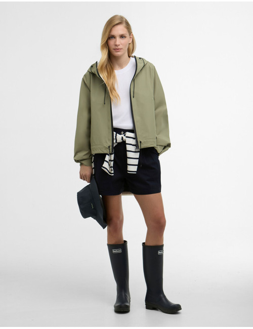 Barbour korte jas met capuchon