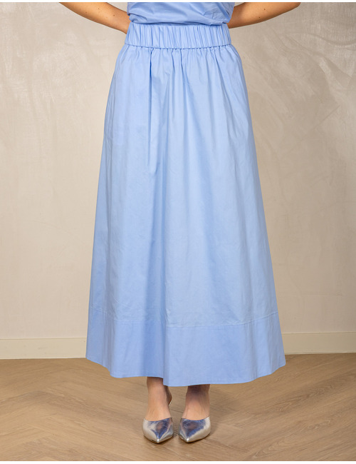 Neo Noir lange rok blauw