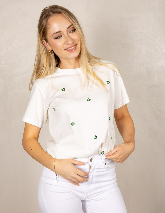 Lalotti t-shirt korte mouw wit