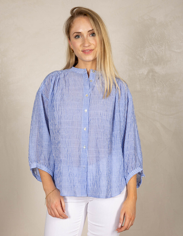 Jcsophie lange mouw bloes blauw