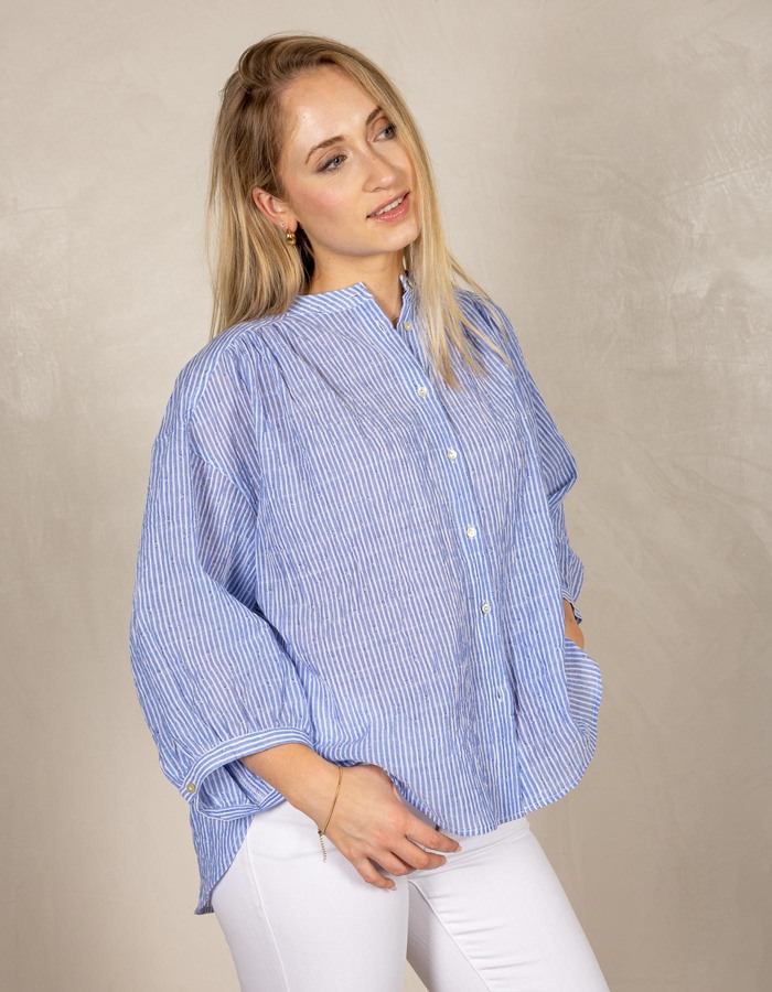 Jcsophie lange mouw bloes blauw