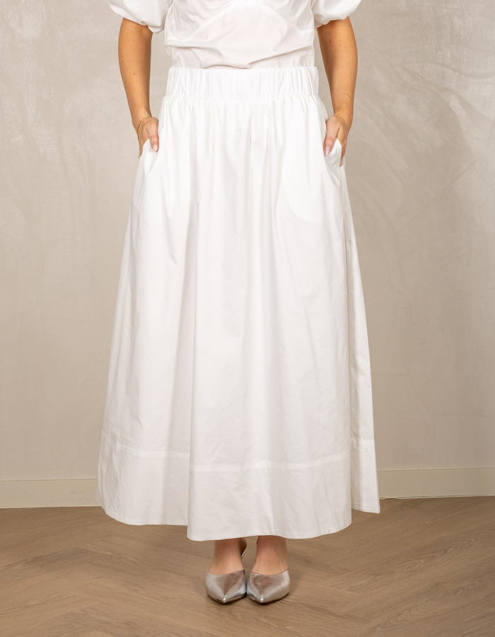 Neo Noir lange rok wit