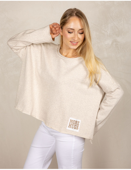 The Shirt Projects lange mouw sweater beige