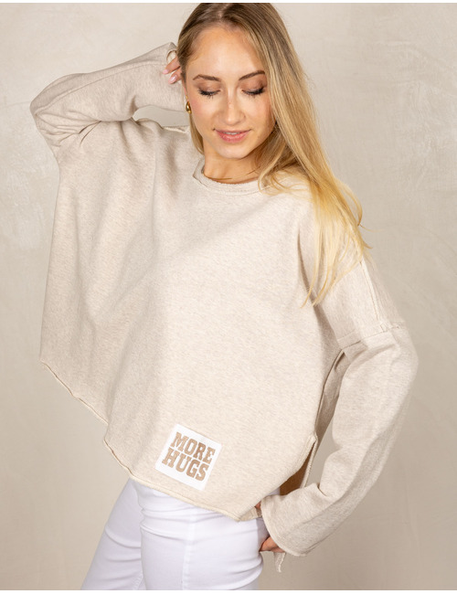 The Shirt Projects lange mouw sweater beige