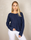 Beau Et Lou pull met v-hals navy