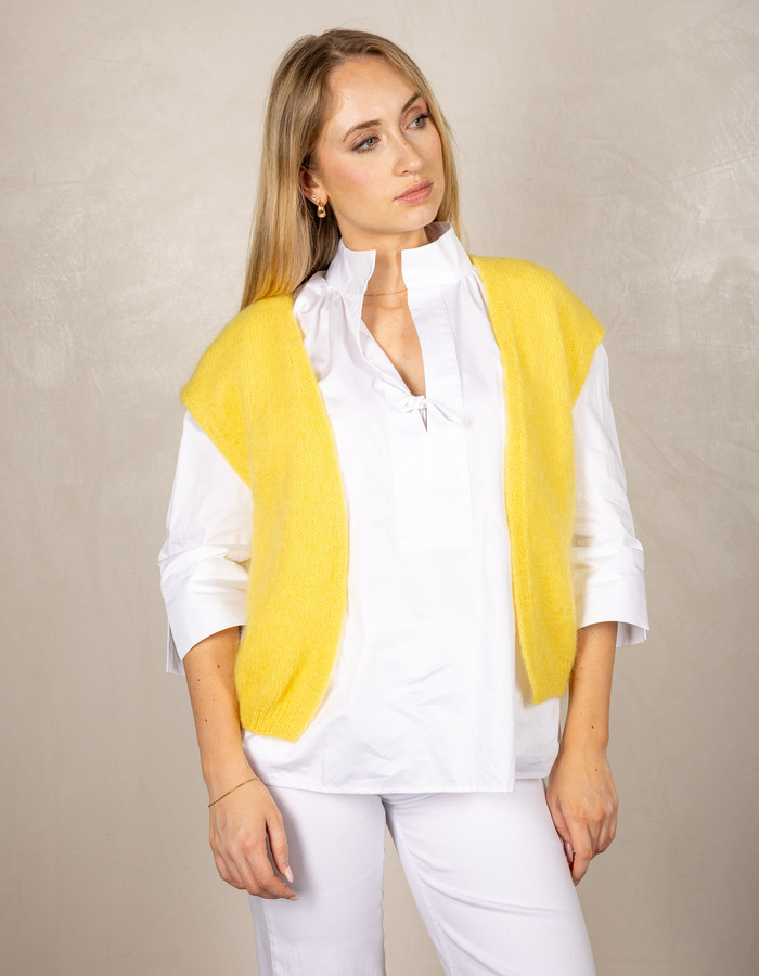 Beau Et Lou korte mouw gilet geel