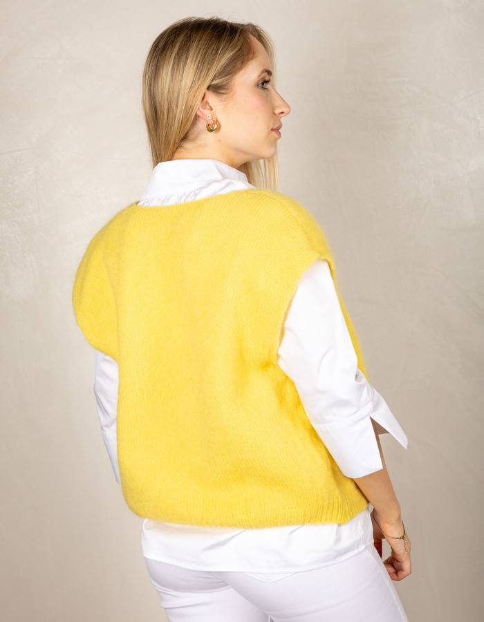 Beau Et Lou korte mouw gilet geel