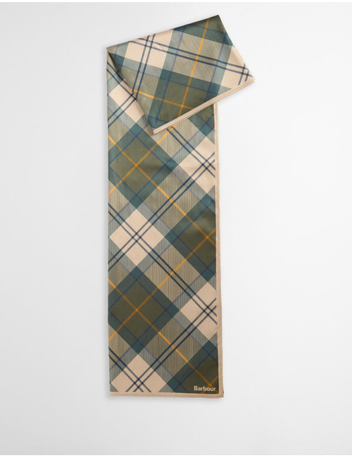 Groene geruite sjaal