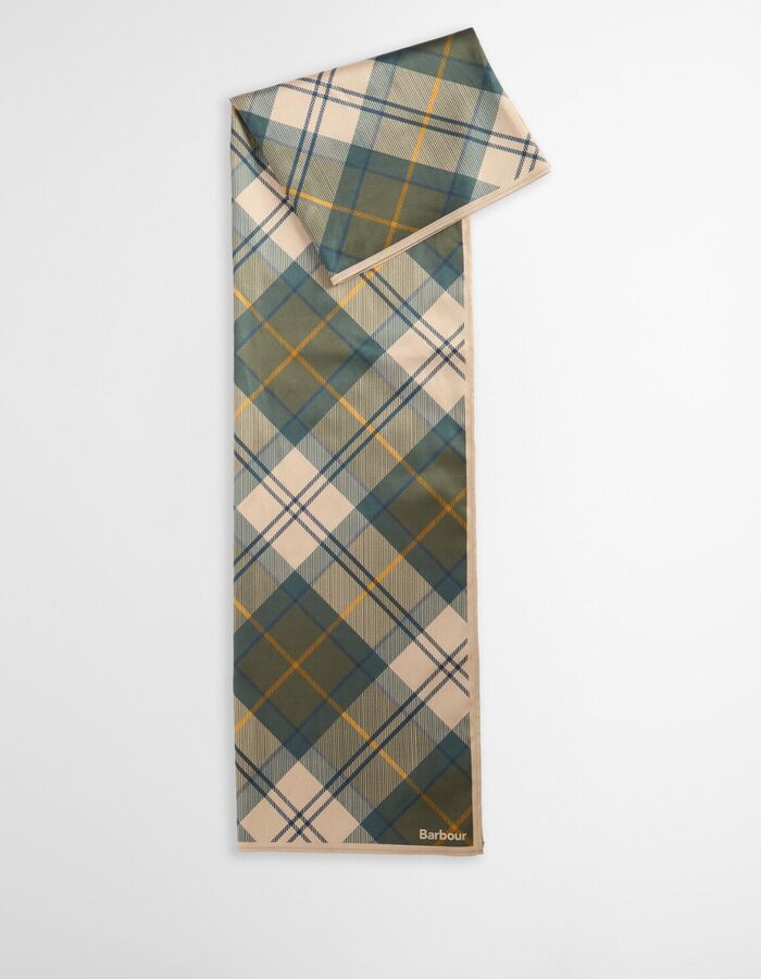 Groene geruite sjaal