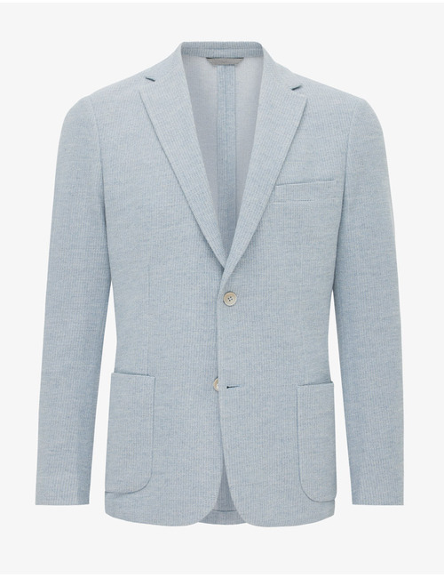 Gentiluomo slim fit blazer blauw