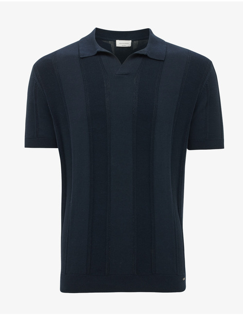 Gentiluomo slim fit polo blauw