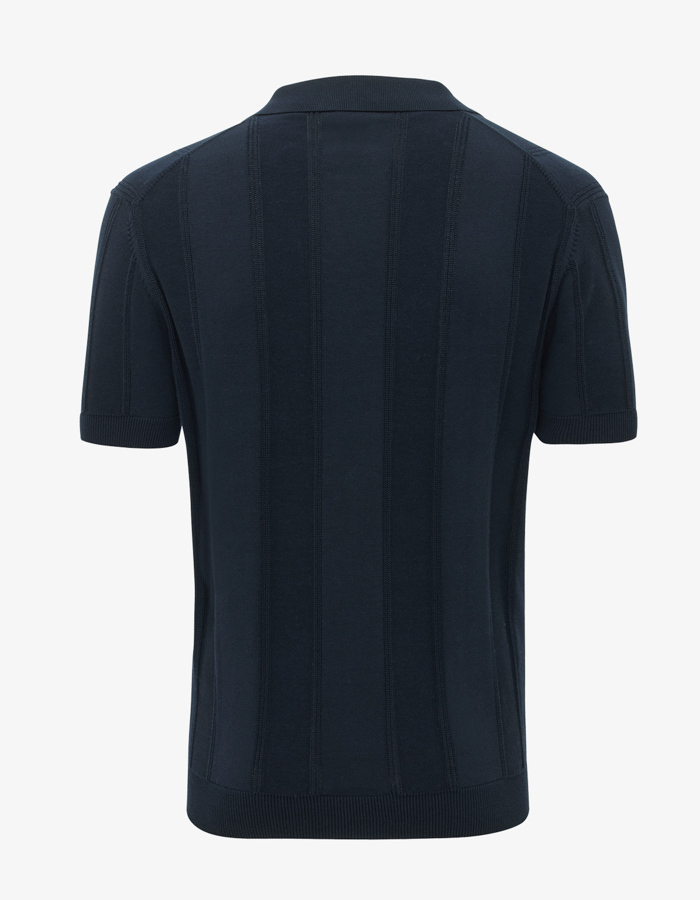 Gentiluomo slim fit polo blauw