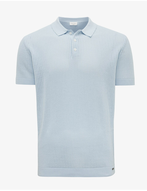 Gentiluomo slim fit polo blauw