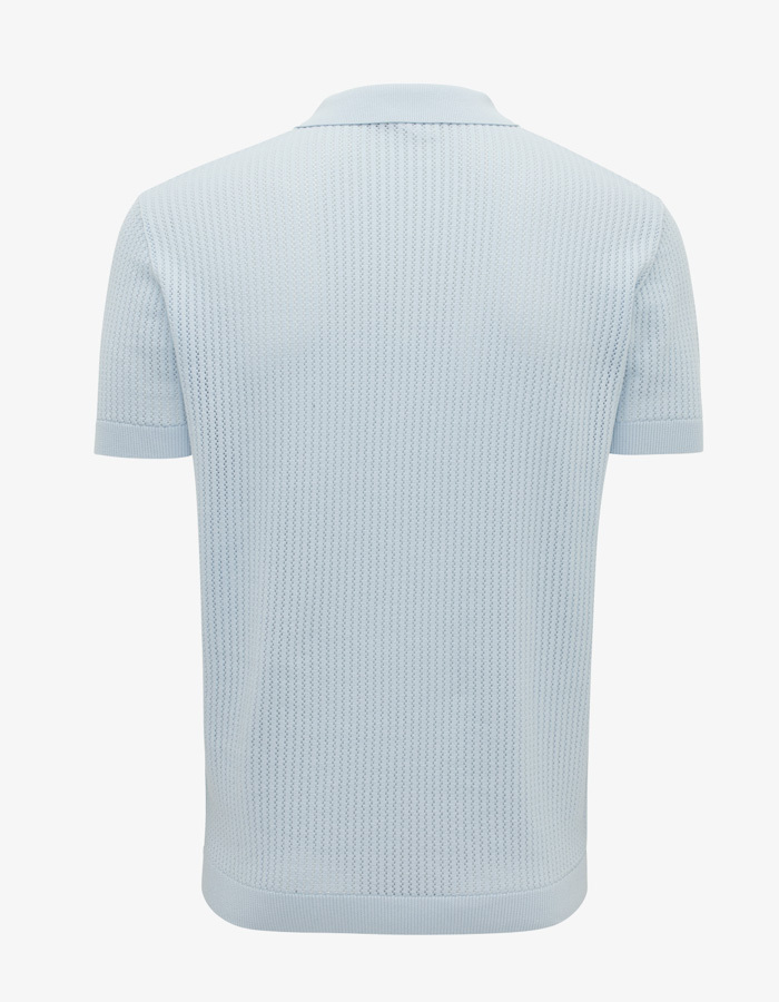 Gentiluomo slim fit polo blauw