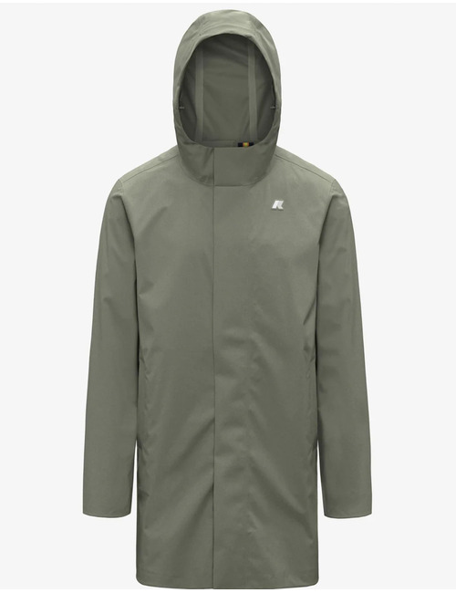 Regular fit technische 3/4 jas waterdicht green lichen