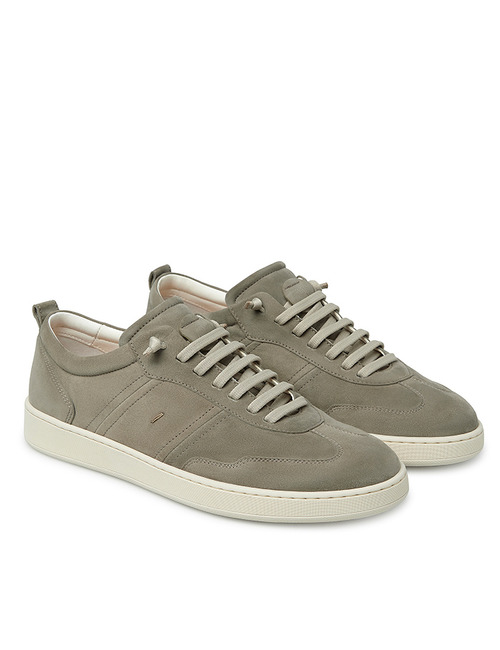 Sneakers in vintage suède met rubberzool in sanflex vintage