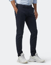 Slim fit chino in fairtrade katoen met stretch in navy