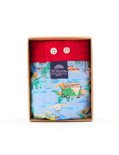 Men boxershort Surf van light blue