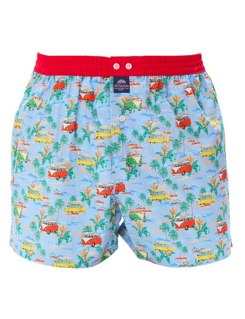 Men boxershort Surf van light blue