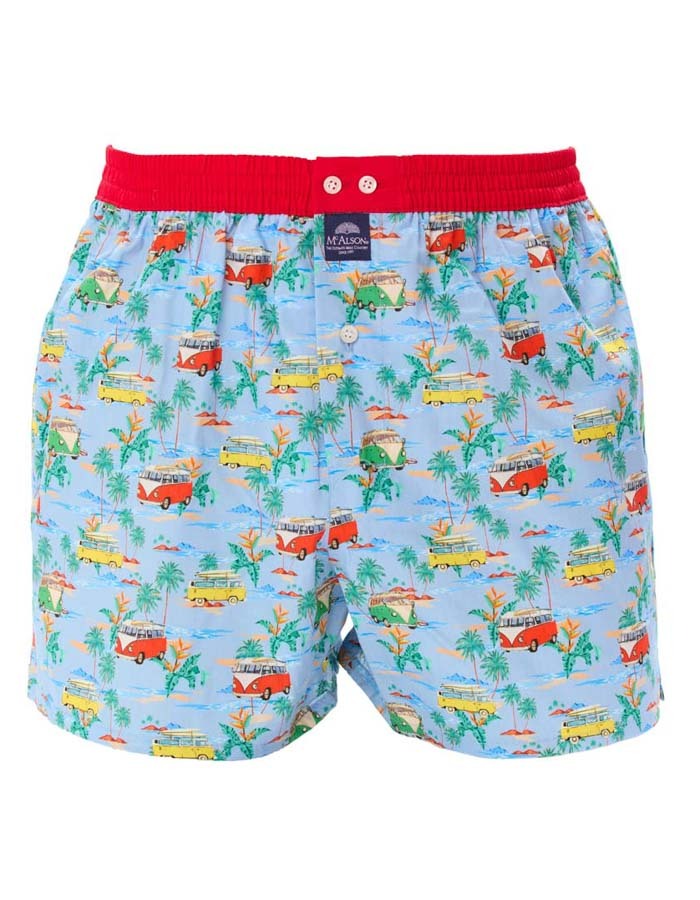 Men boxershort Surf van light blue