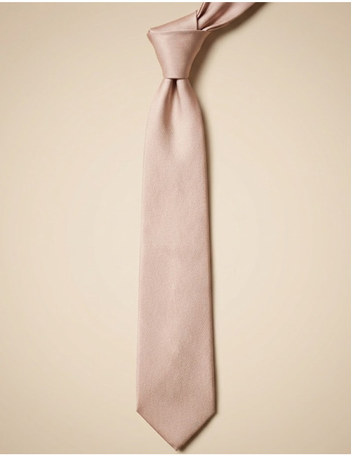 Zijden das in effen nude roze