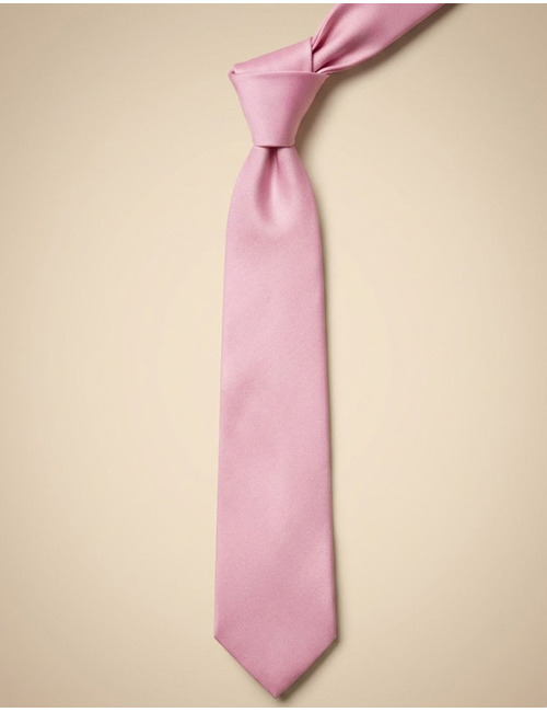 Zijden das in effen roze