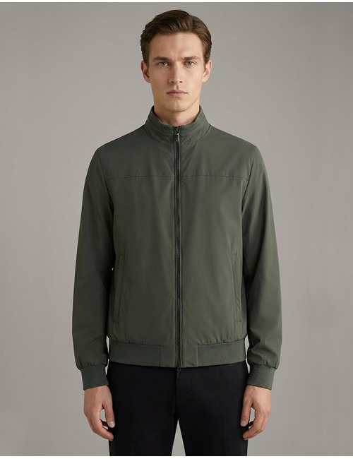 Waterafstotende stretch nylon blouson kaki