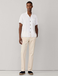 Linnen hemd korte mouw in regular fit