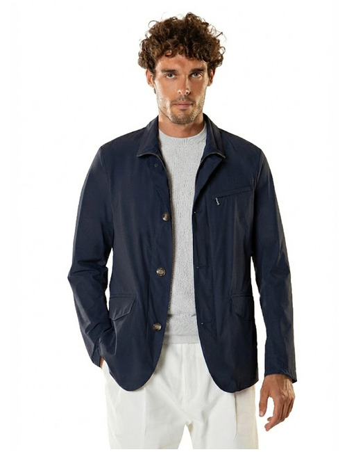 Waterafstotende stretch blouson navy