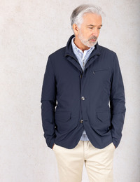 Waterafstotende stretch blouson navy