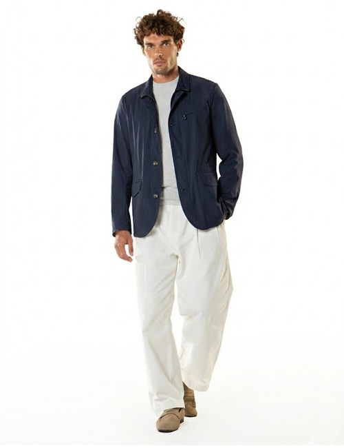 Waterafstotende stretch blouson navy