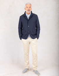 Waterafstotende stretch blouson navy