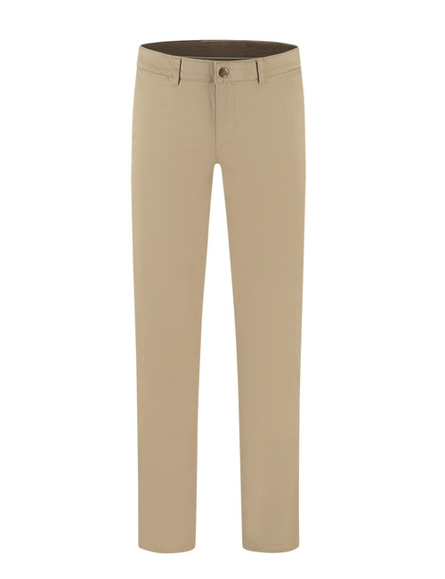 Luxury Comfort chino met ruitmotief in modern fit 