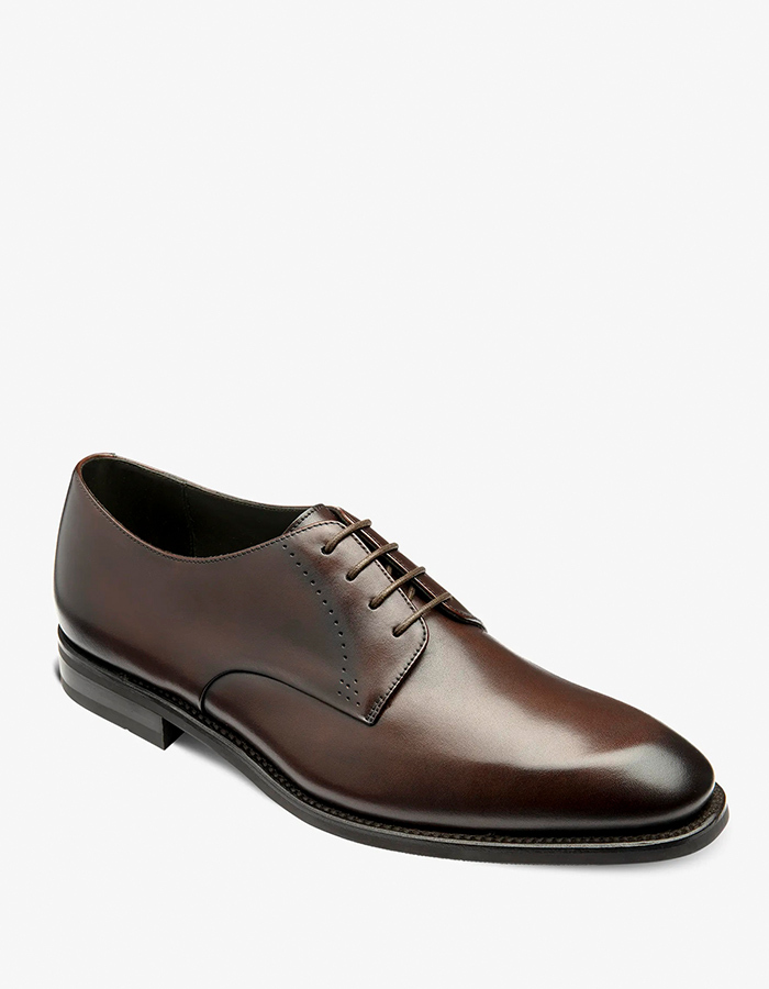 Gosling brogue veterschoen in donkerbruin kalfsleer 