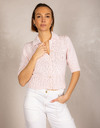 Anne Claire 3/4 mouw gilet roze