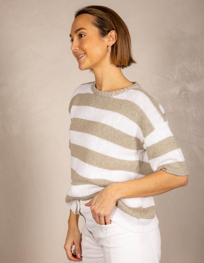 Anne Claire sweater taupe