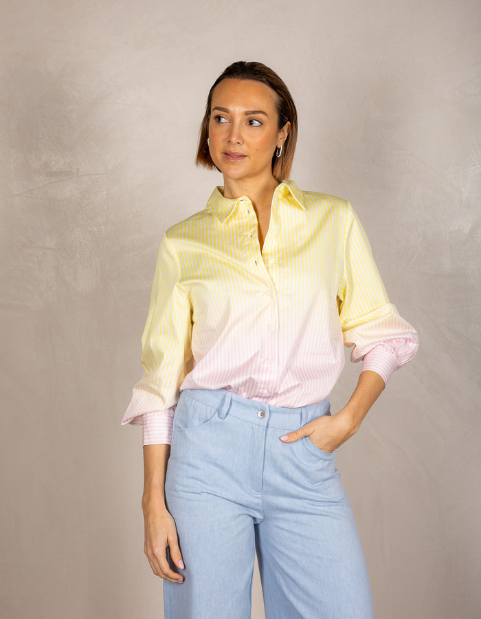 Senso lange mouw bloes geel