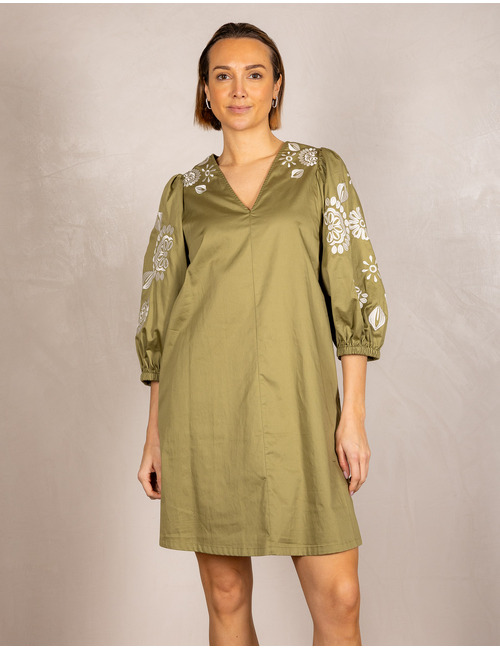 Senso kort kleed groen