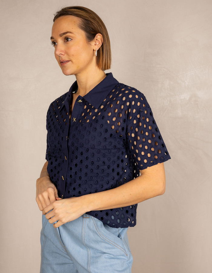 Leo & Ugo t-shirt korte mouw navy