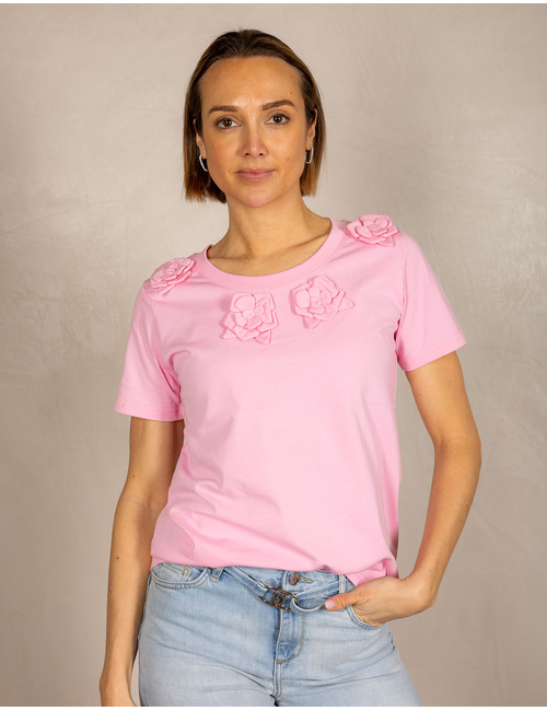 Leo & Ugo t-shirt korte mouw roze