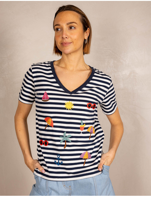 Leo & Ugo t-shirt navy