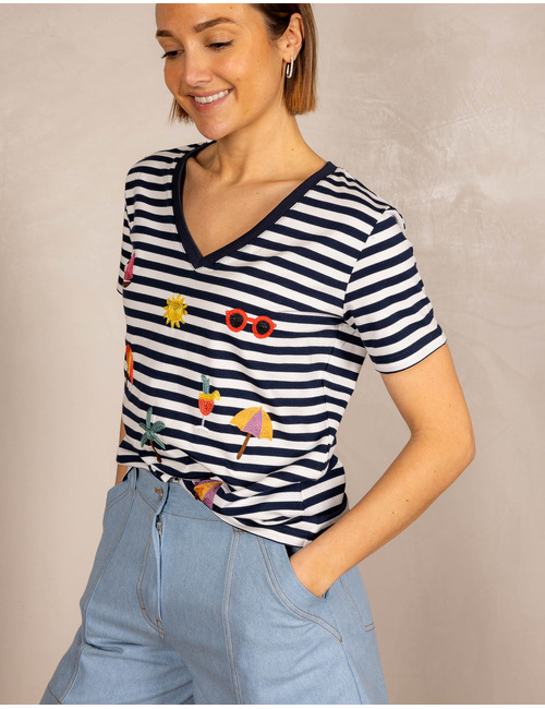 Leo & Ugo t-shirt navy